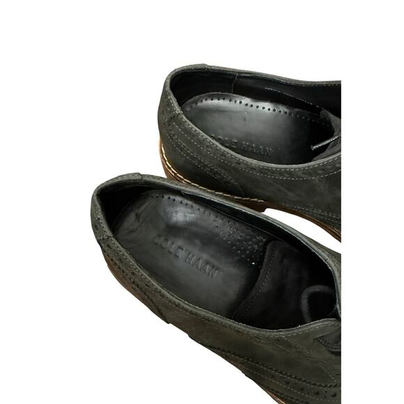 Cole Haan Men’s Colton Black Leather Wingtip Oxford Dress Shoes Size 12 Brogue main image 9